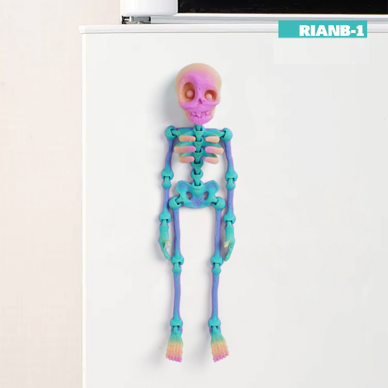 Skull Luminous Fridge Magnet Funny Prank Fun Fridge Magnet Halloween Gift