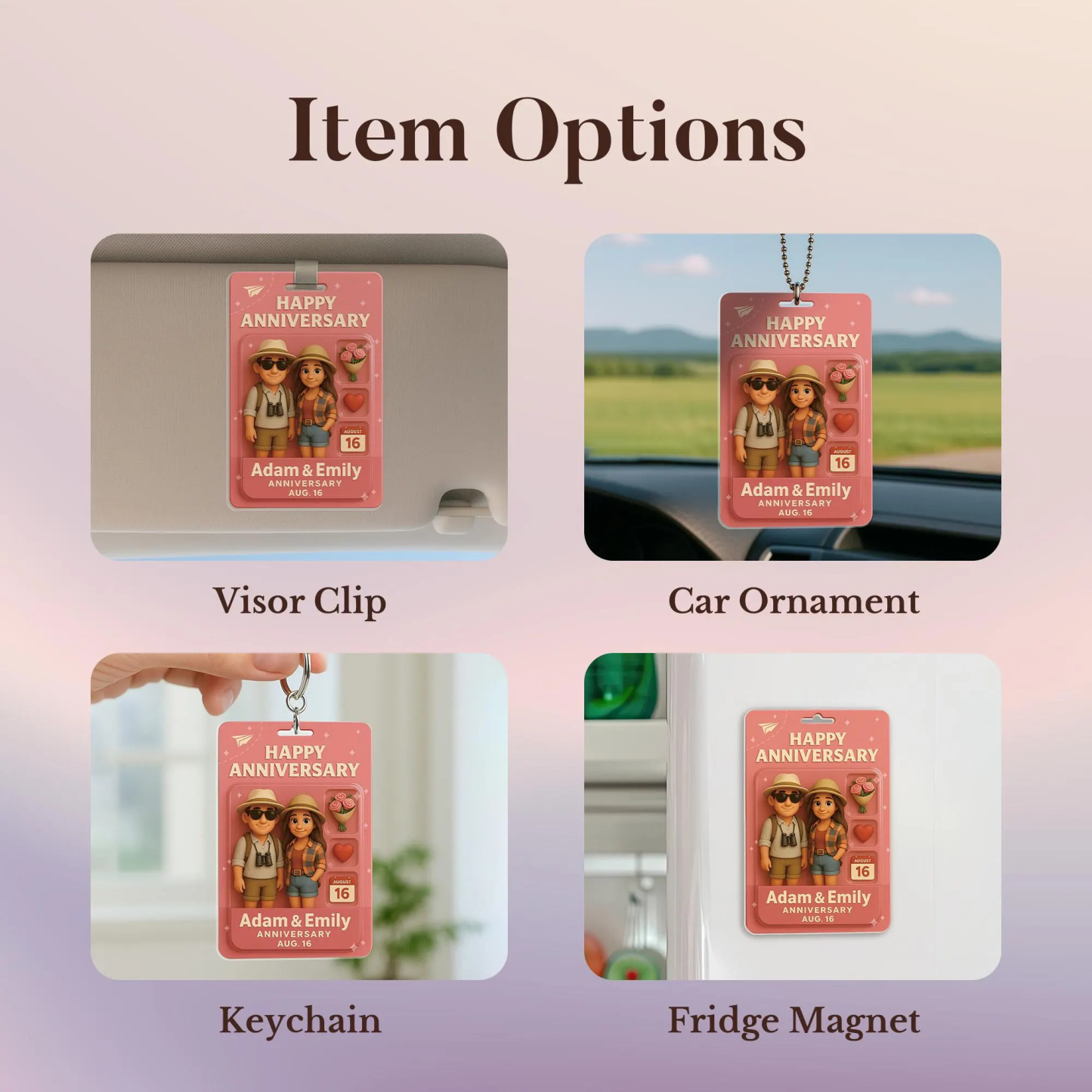 Personalized 2D Action Figure Pack Packaging Toy Box Style Art Gift Custom 2D Anime Photo Valentine's Day Anniversary Gift for Lover