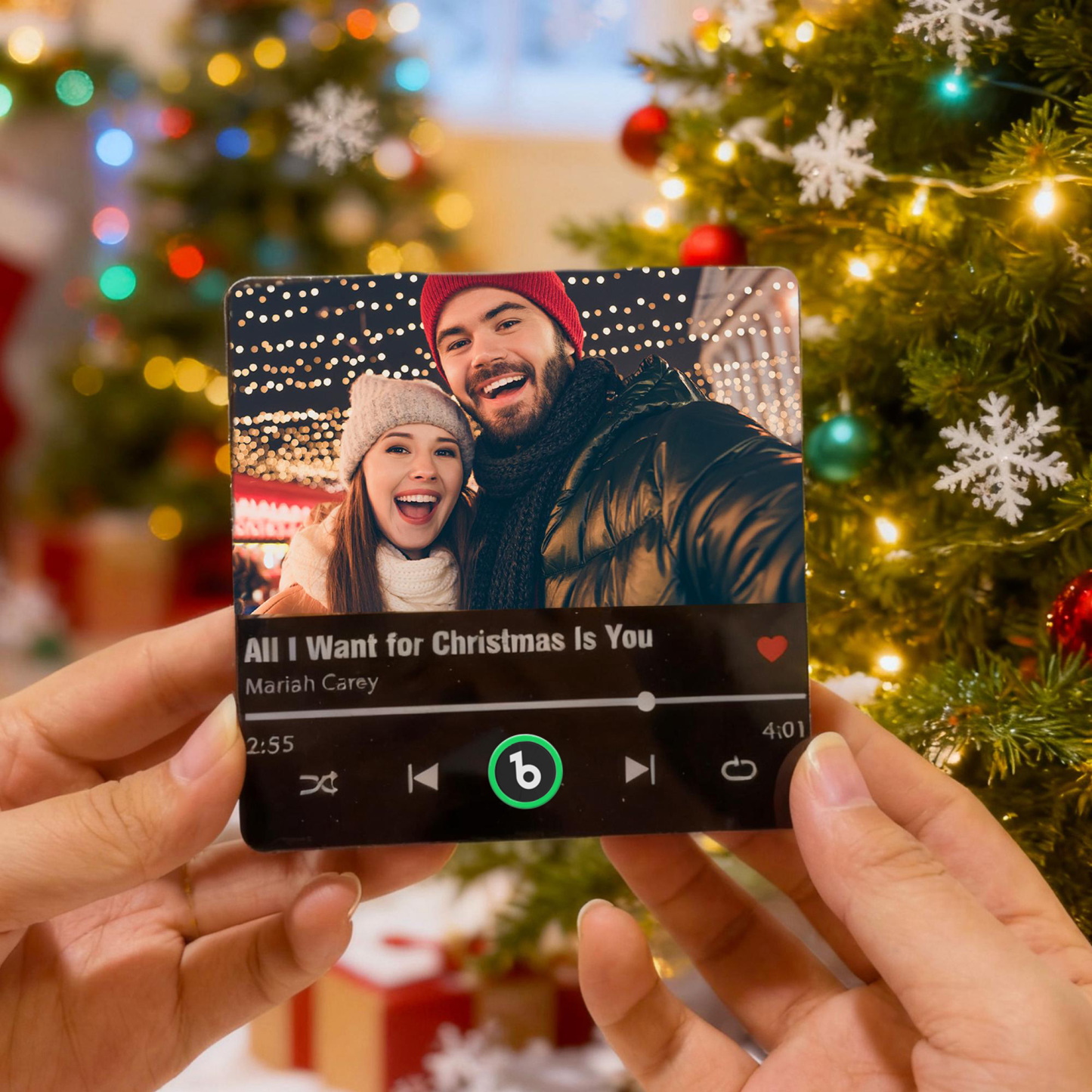 Personalized Photo Music Fridge Magnet Playable Song Keepsake Gift Christmas Gift for Lover - Bestchristmasgifts