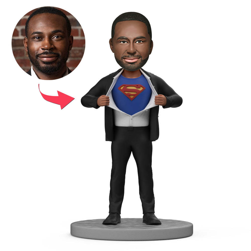 Superman Strip - E Popular Custom Bobblehead With Engraved Text - Bestchristmasgifts