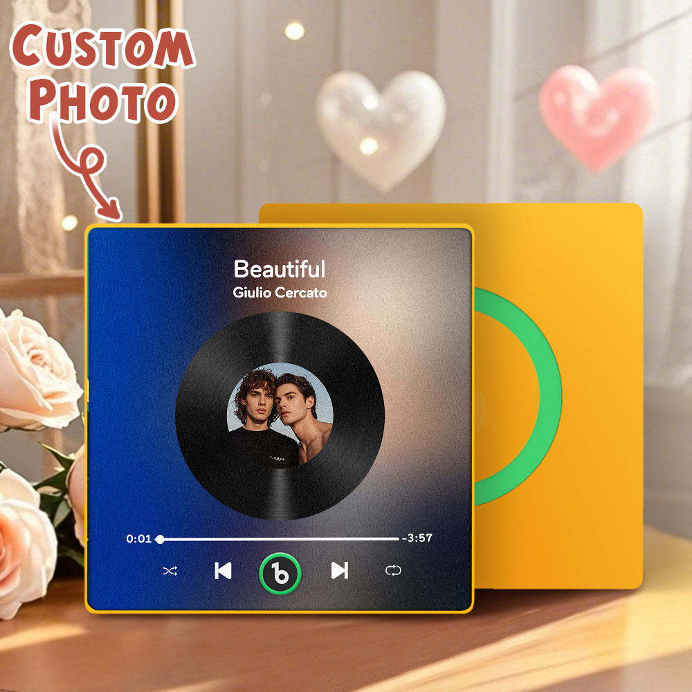 Benutzerdefinierter Musik- Und Foto-kühlschrankmagnet Unterstützt Bluetooth-konnektivität In Verschiedenen Stilen LGBT-Geschenke zum Valentinstag