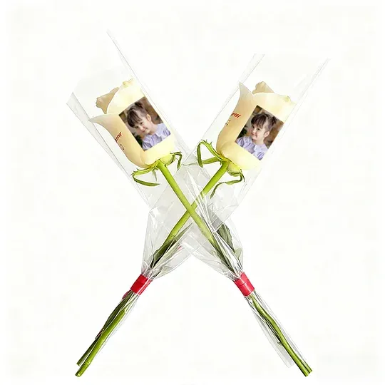 Beautiful Custom Photo Rose Engravable Rose The Best Gift For Couples