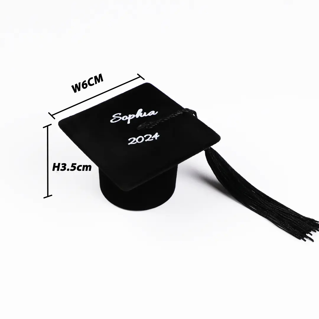 Personalized Graduation Cap Ring Box Class of 2025 Graduation Gift for Graduate for Friend