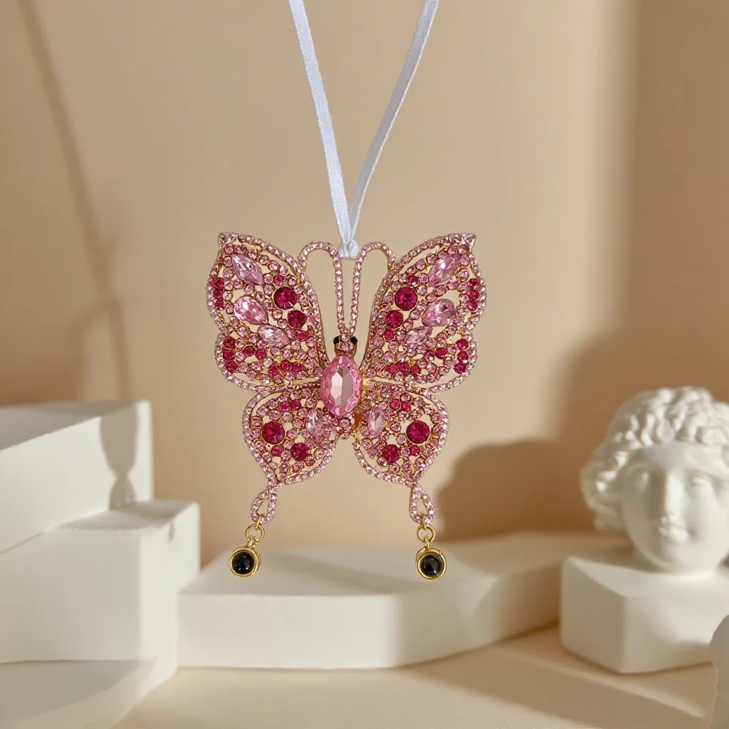 Custom Photo Projection Hanging Ornament Butterfly Projection Hanging Ornament Christmas Decoration