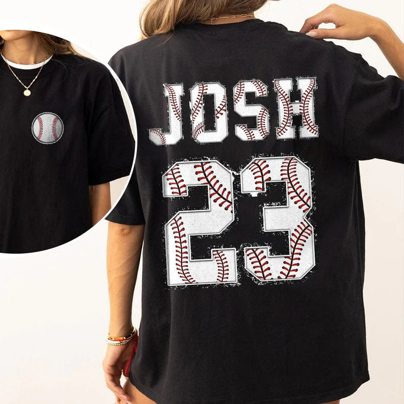 Custom Name And Number For Baseball Lovers Shirt - Bestchristmasgifts