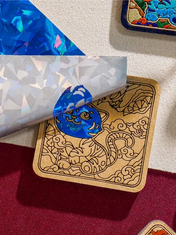 Custom Photo DIY Foil Art Kit - Personalized Couple & Pet Portrait Coloring Set - Creative Hand-Painted Foil Painting with Wood Frame, Unique Anniversary & Birthday Gift for Adults