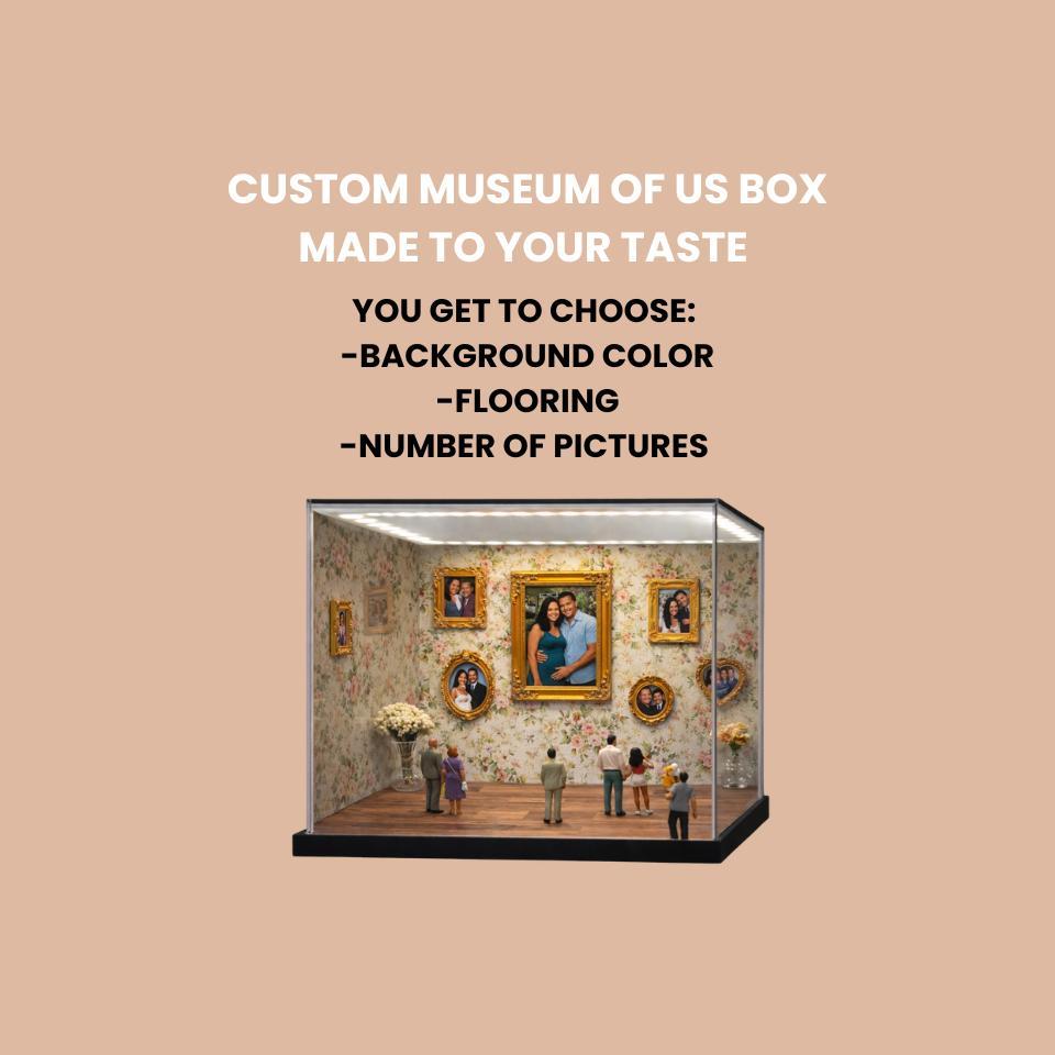 Custom Photo Frame Museum of Us Display Box Personalized Photo Shadow Box Couples Gift for Her Cute Miniature Museum Gifts Meaningful Gift Valentine's Day Anniversary Gift