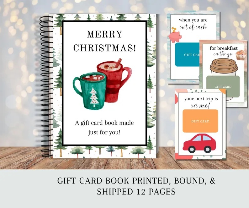 Christmas Gift Card Book Surprises On Every Page Unique Christmas Gifts