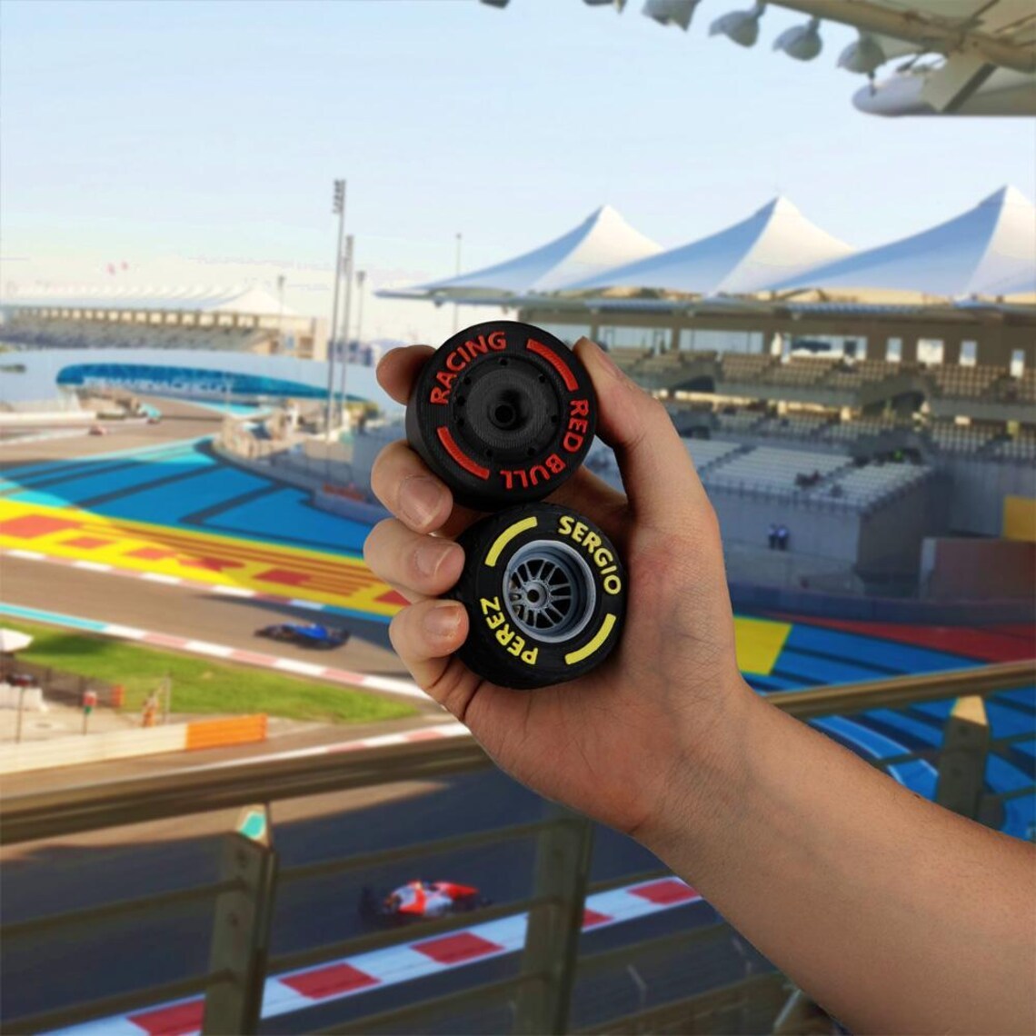 Custom Tire Fridge Magnets – Personalized Racing Wheels with Custom Text, Motorsport Gift for Him