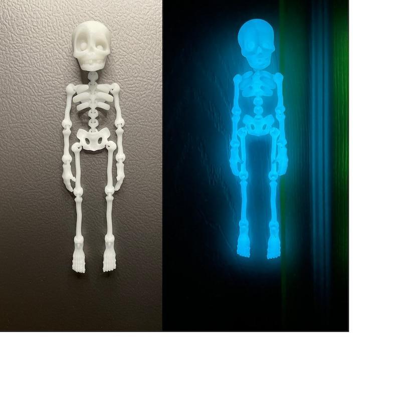 Skull Luminous Fridge Magnet Funny Prank Fun Fridge Magnet Halloween Gift