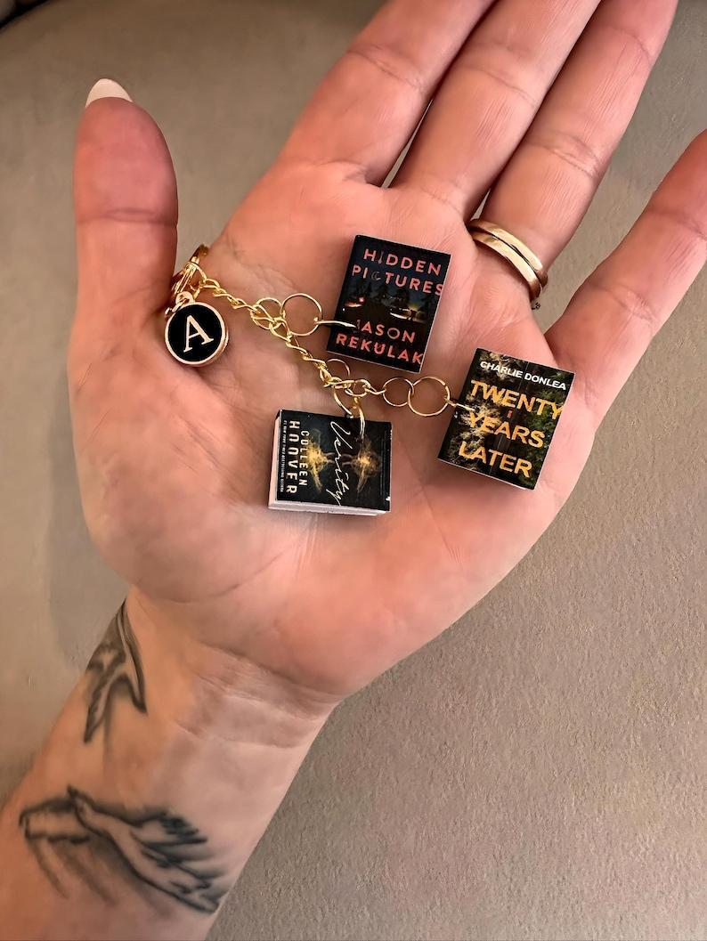 Personalized Mini Book Keychain | Unique Customizable Handmade Book Charm for Book Lovers, BookTok Fans, & Literary Enthusiasts | Gift for Readers