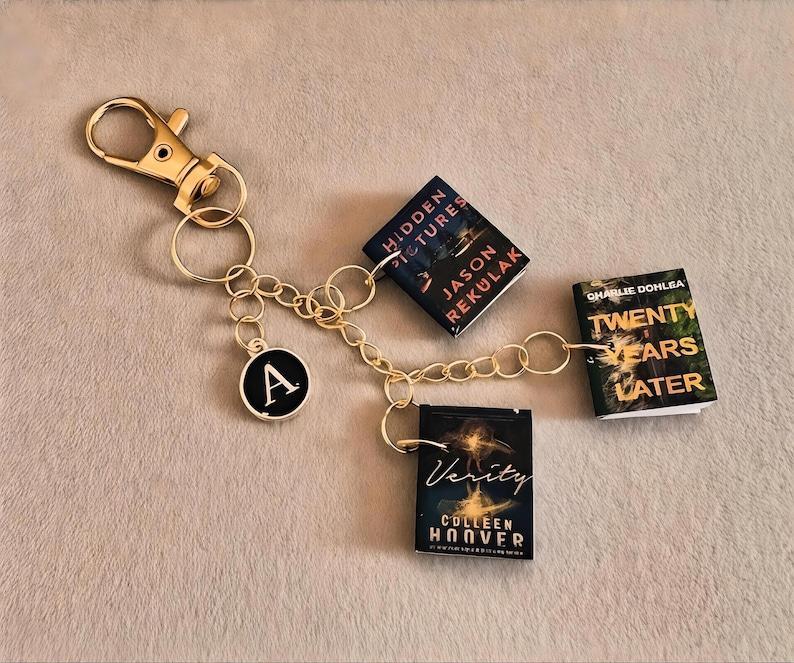 Personalized Mini Book Keychain | Unique Customizable Handmade Book Charm for Book Lovers, BookTok Fans, & Literary Enthusiasts | Gift for Readers