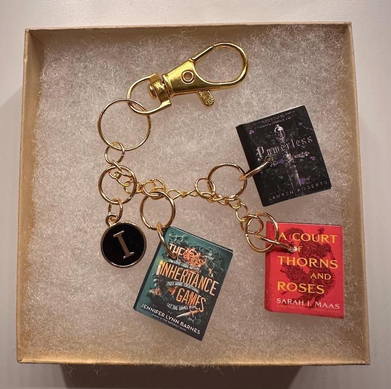 Personalized Mini Book Keychain | Unique Customizable Handmade Book Charm for Book Lovers, BookTok Fans, & Literary Enthusiasts | Gift for Readers