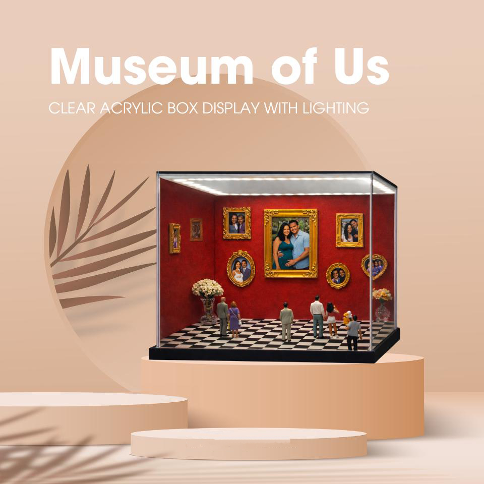 Custom Photo Frame Museum of Us Display Box Personalized Photo Shadow Box Couples Gift for Her Cute Miniature Museum Gifts Meaningful Gift Valentine's Day Anniversary Gift