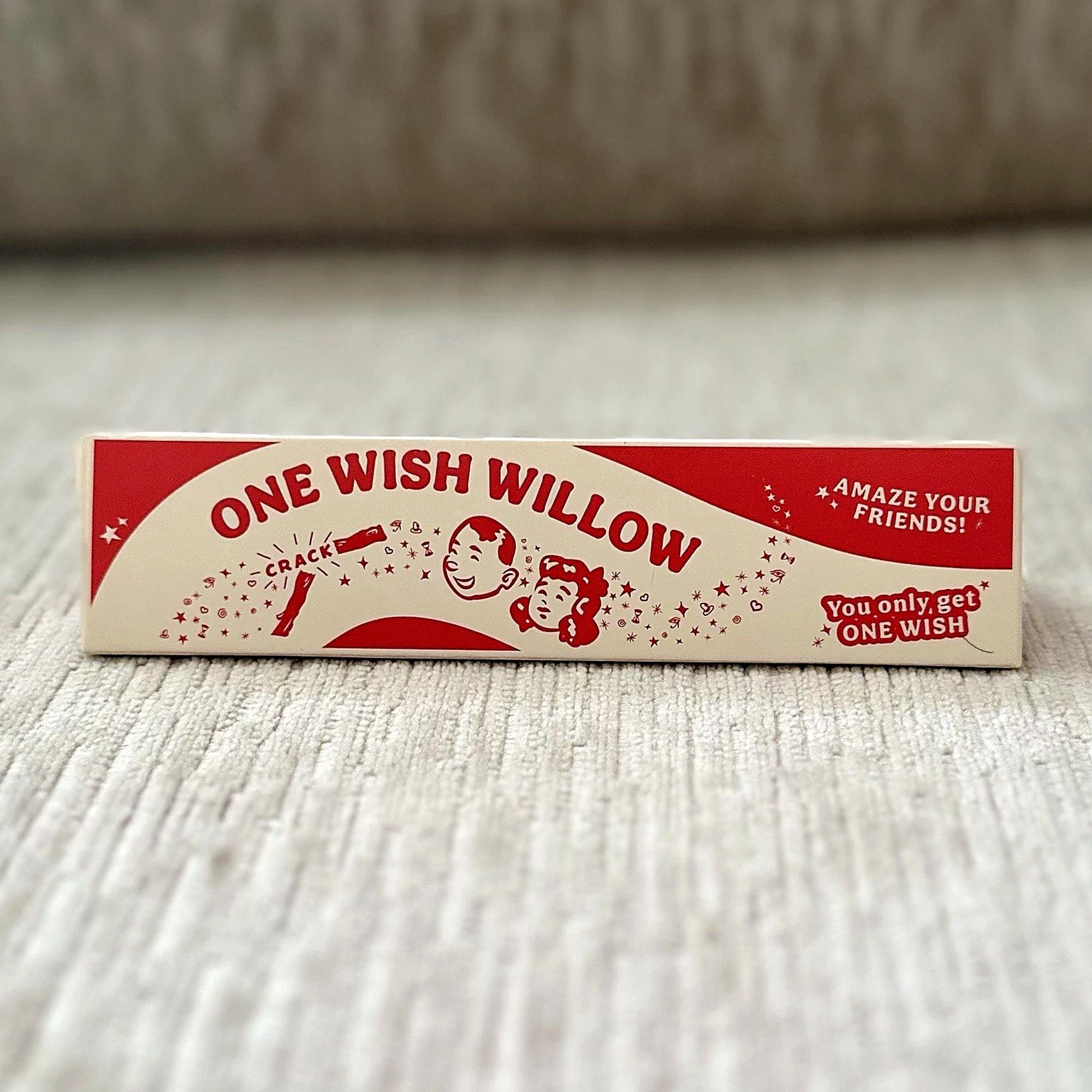One Wish Willow Prop Replica – Obsession 2026 Horror Movie Collectible with Retro Triangle Box, Cursed Wishing Stick, Fan Gift