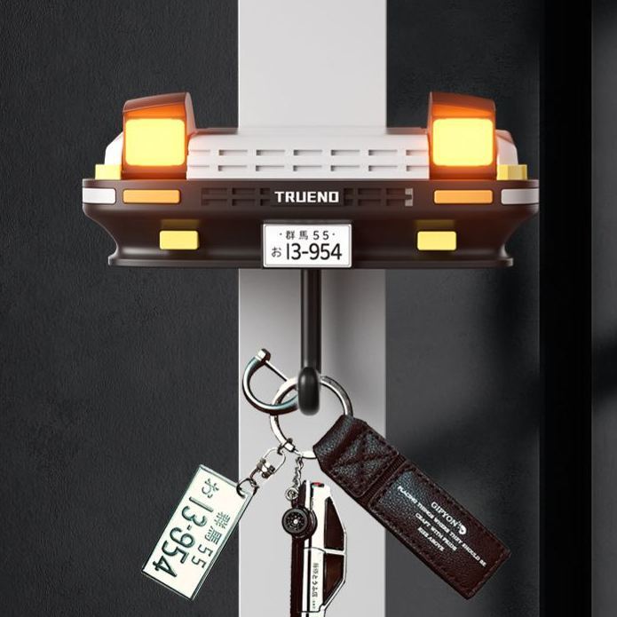 Car pop-up headlight key hook