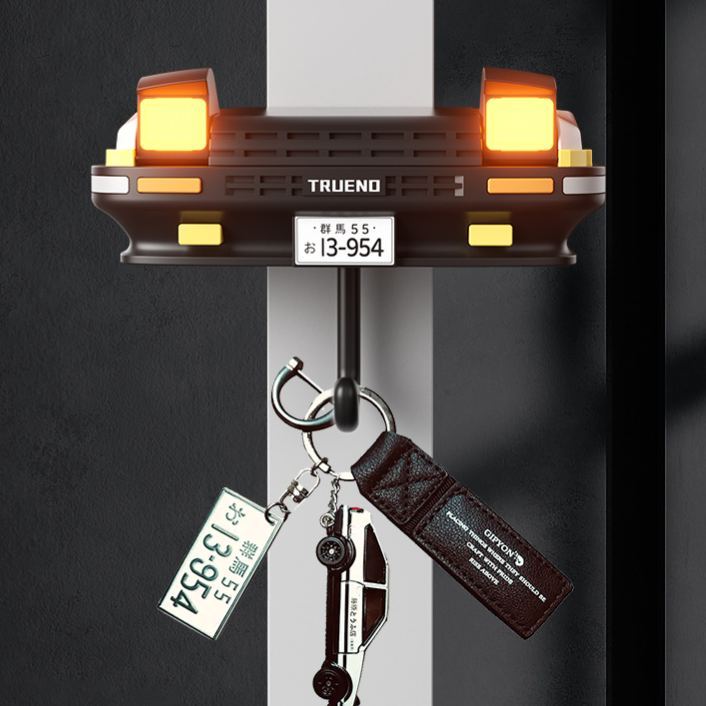 Car pop-up headlight key hook