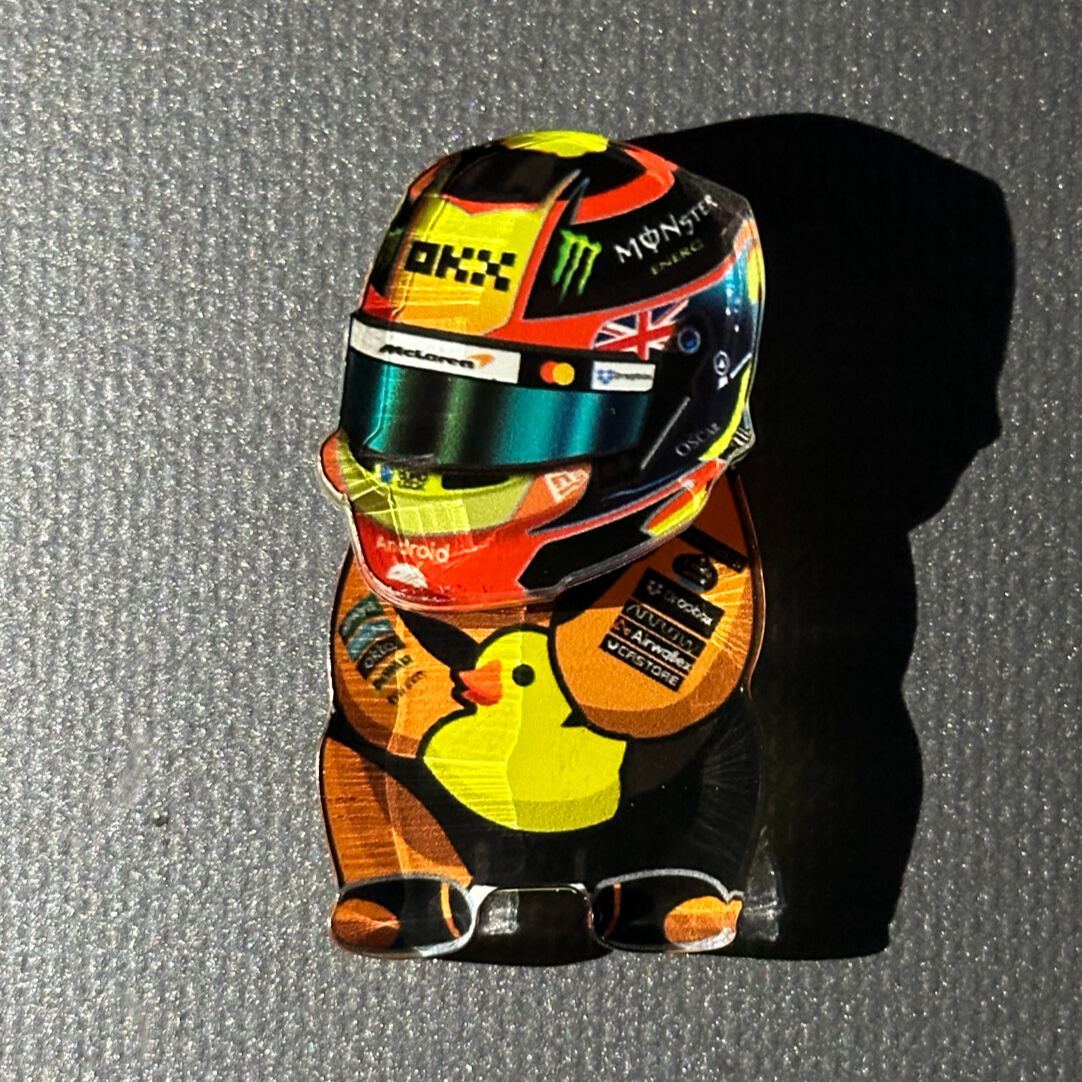Acrylic Racing Driver Fridge Magnet Gift for Him