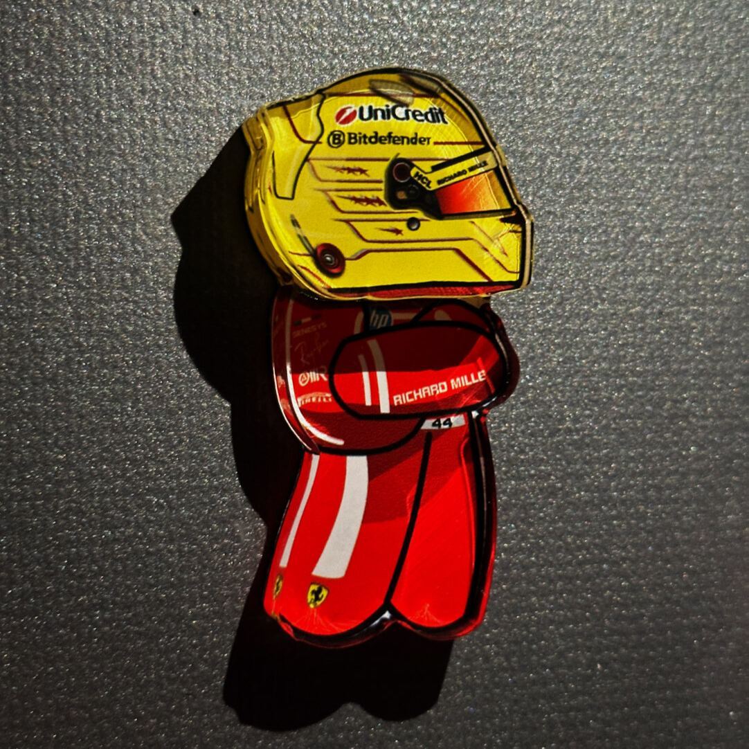 Acrylic Racing Driver Fridge Magnet Gift for Him