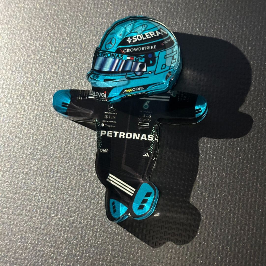 Acrylic Racing Driver Fridge Magnet Gift for Him