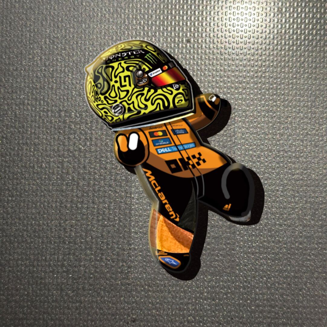 Acrylic Racing Driver Fridge Magnet Gift for Him