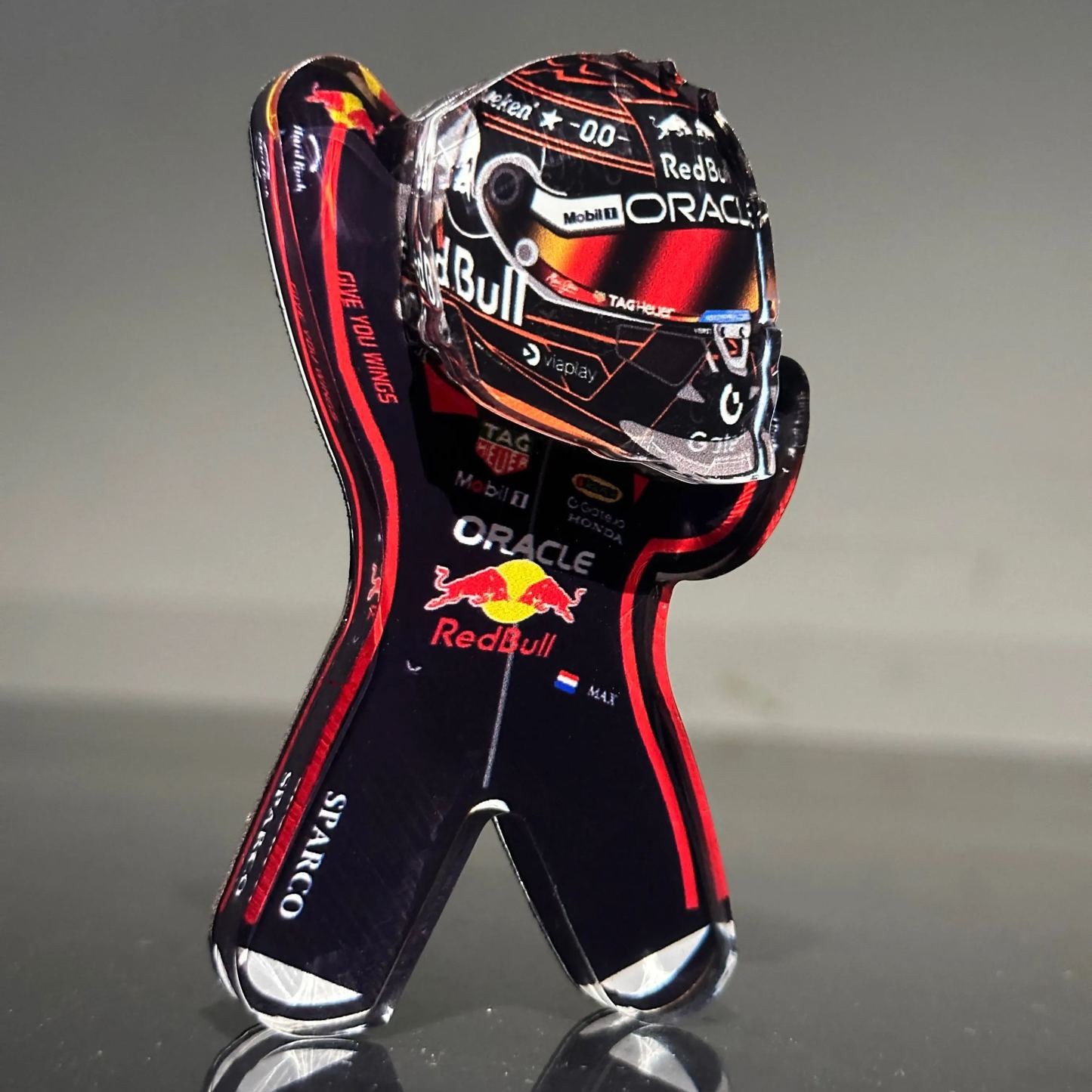 Acrylic Racing Driver Fridge Magnet Gift for Him