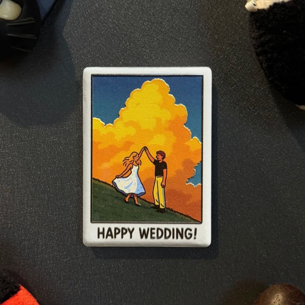 Custom Illustrated Fridge Magnet Personalized Photo to Illustration with 3D Effect Unique Gift for Anniversary, Birthday, or Travel Memories