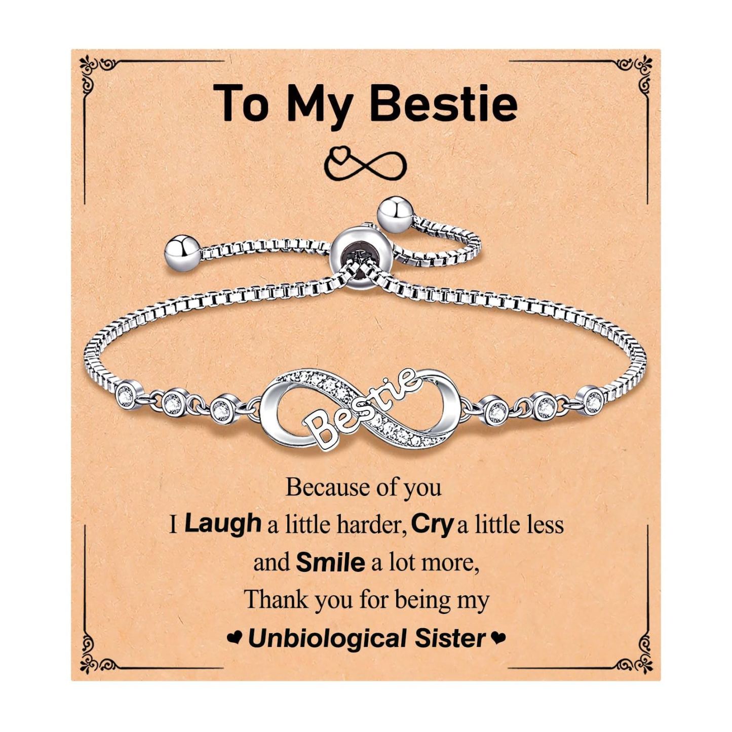 Infinity Love Heart Bracelets for Women Her Happy Birthday Valentines Christmas