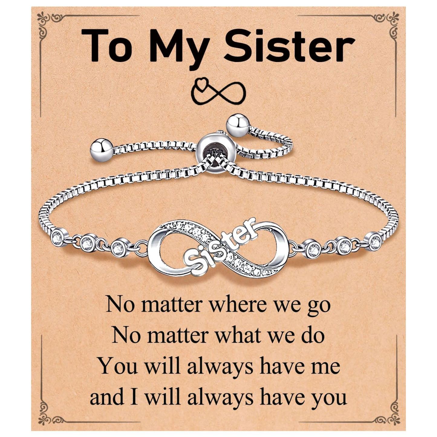 Infinity Love Heart Bracelets for Women Her Happy Birthday Valentines Christmas