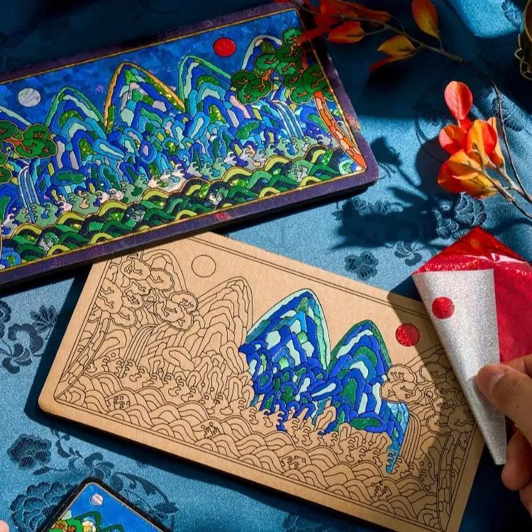 DIY Foil Art Coloring Kit for Adults & Kids Creative Hobby Gift Idea