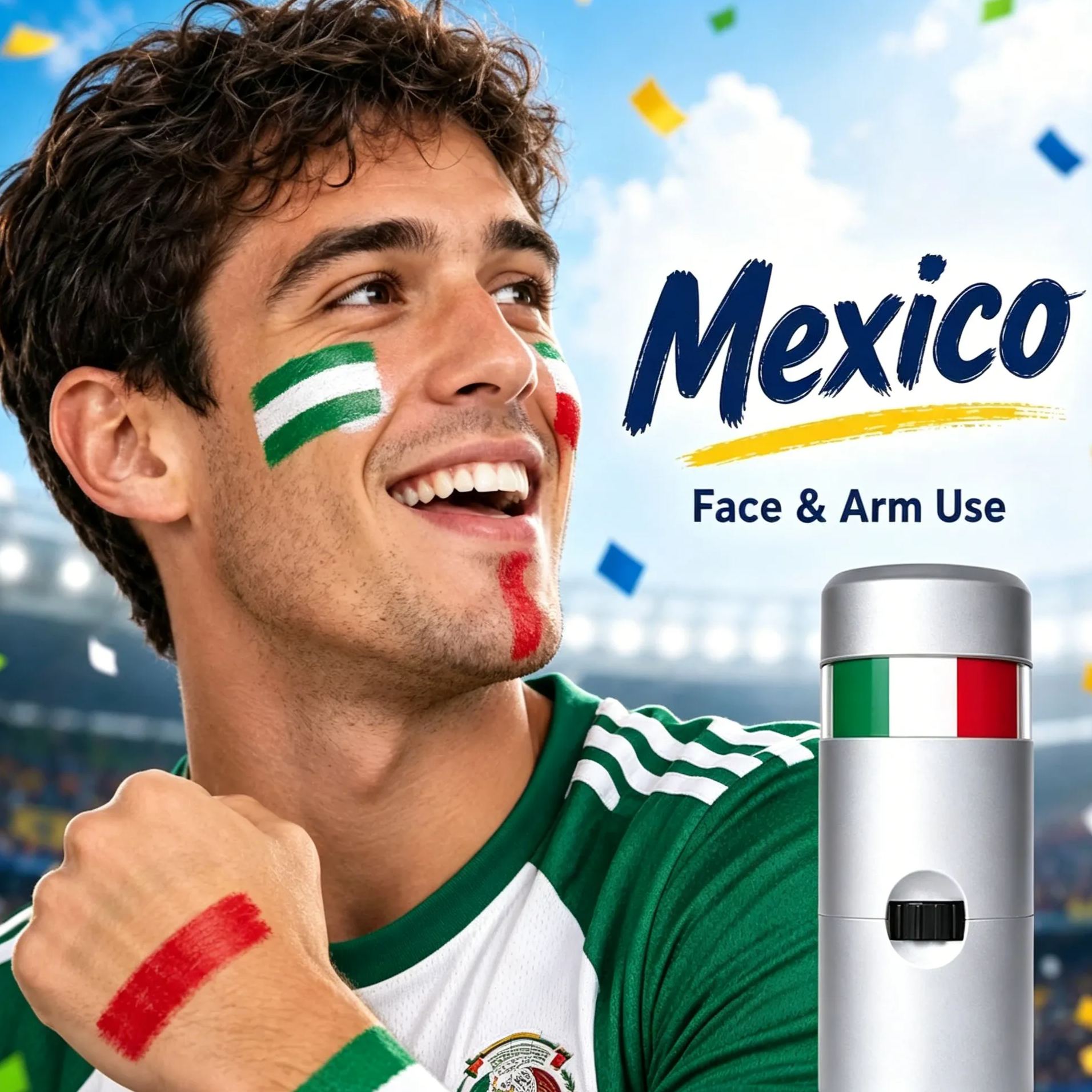 Football Fan Paint Sticks, Face Body Paint, Soccer Party Supplies Game Day Celebrations & Sports Events