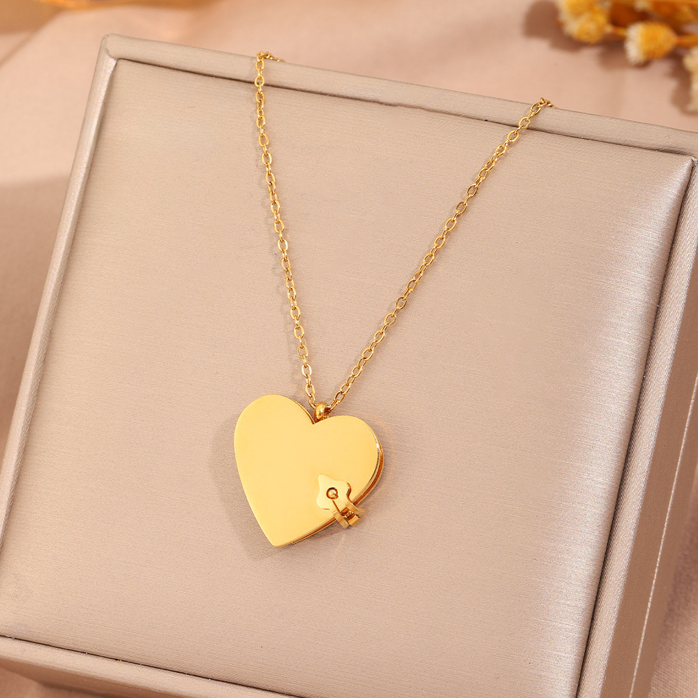 Personalized Heart Book Locket Necklace Custom Seven Page Message Book Pendant Secret Love Letter Anniversary Gift