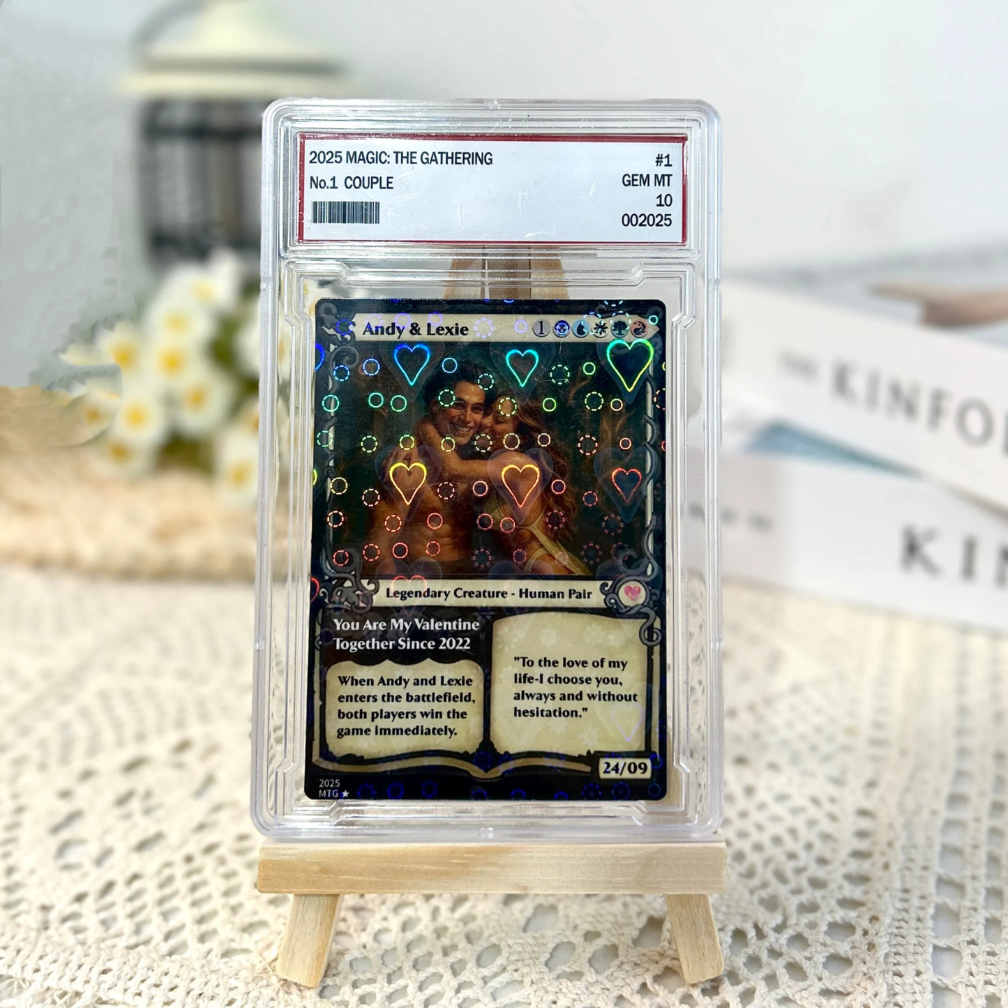 Custom Magic Card Fantasy Game Anime Card Valentine's Day Gift for Couple