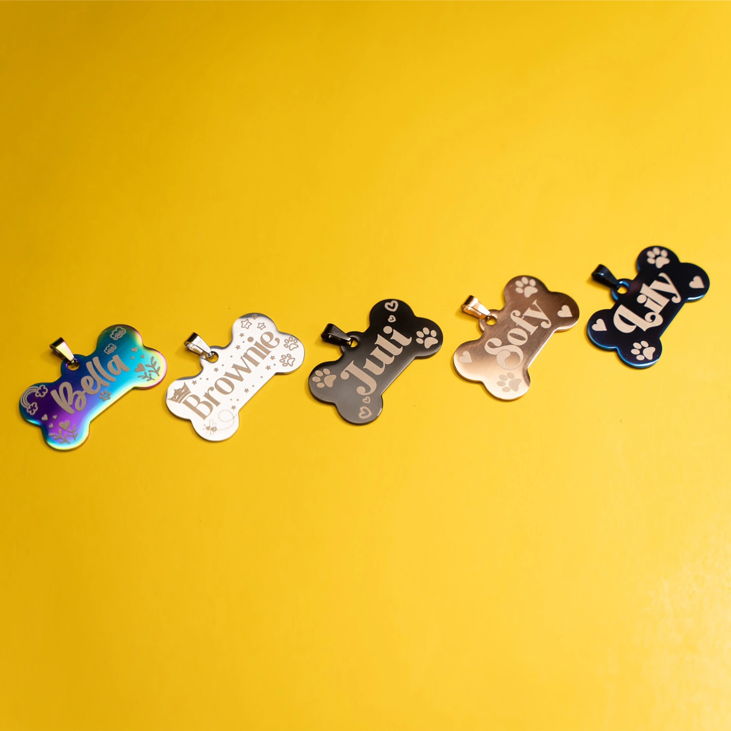 Personalized Stainless Steel Dog Tags – Durable & Stylish