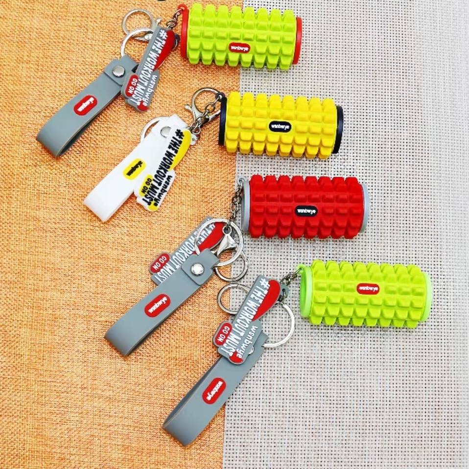 Cute Key Charms Fitness Foam Shaft Keychain Backpack Small Charms Cute Gift for Her