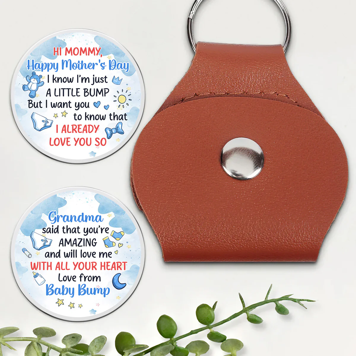 Dear Mommy I Love You - Personalized Pocket Hug Gifts for Expectant Mother