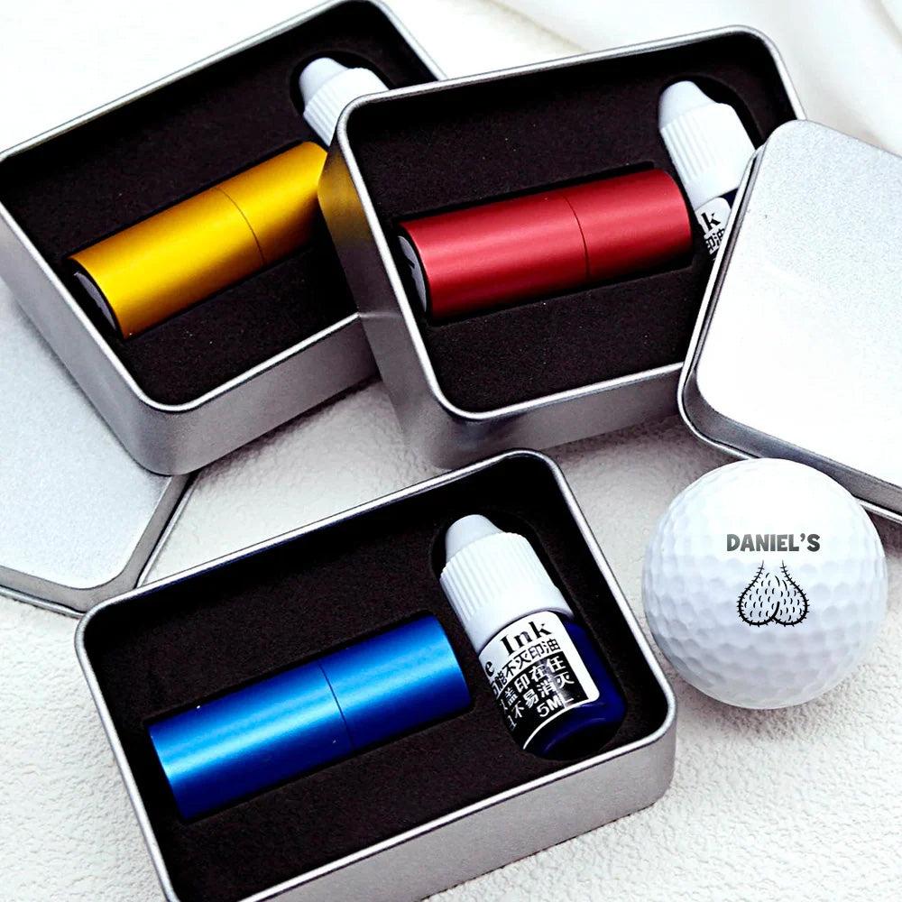 Personalized Golf Ball Stamp Box Golf Gifts for Men, Funny Gift