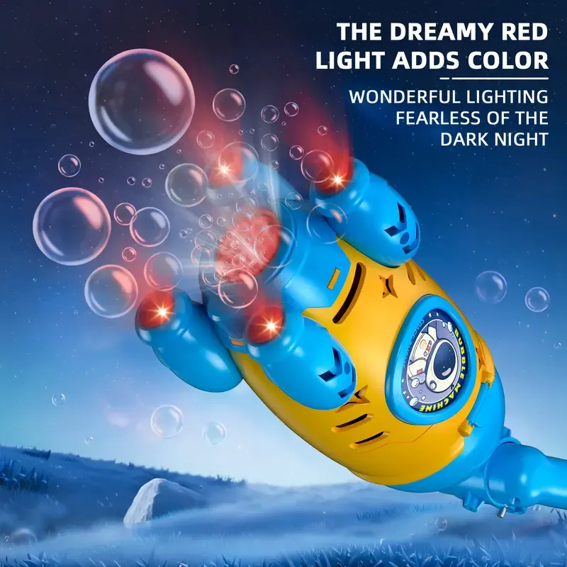 Rocket Launcher Bubble Pendant with Light Up Swinging Effect, Car Motorcycle Bike Rear Mount Bubble Blower, Outdoor Cycling Anti-Boredom Fidget Toy, Fun for Kids Adults Family Road Trip Play