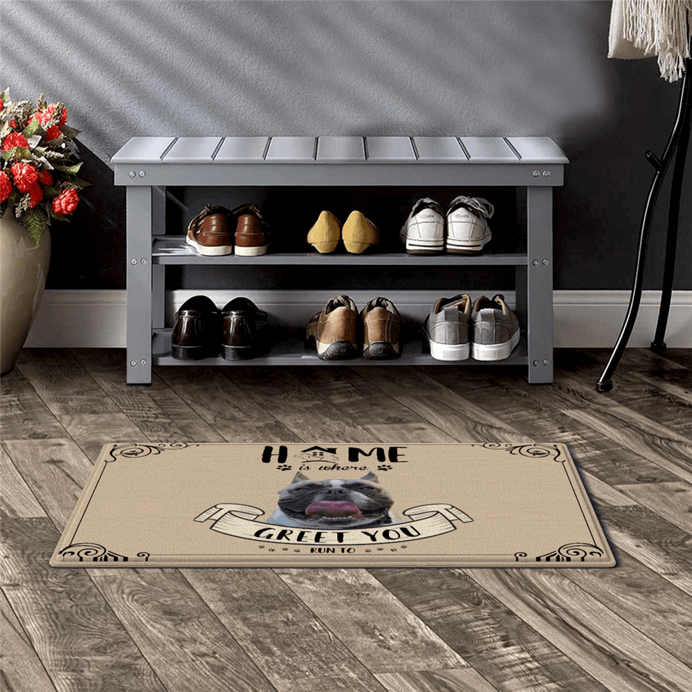 Custom Photo Doormat Home Door Mat for Pet Lover - Giftlab