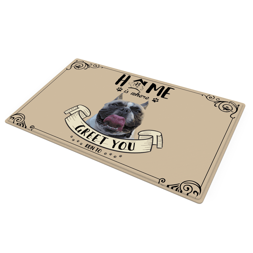 Custom Photo Doormat Home Door Mat for Pet Lover - Giftlab