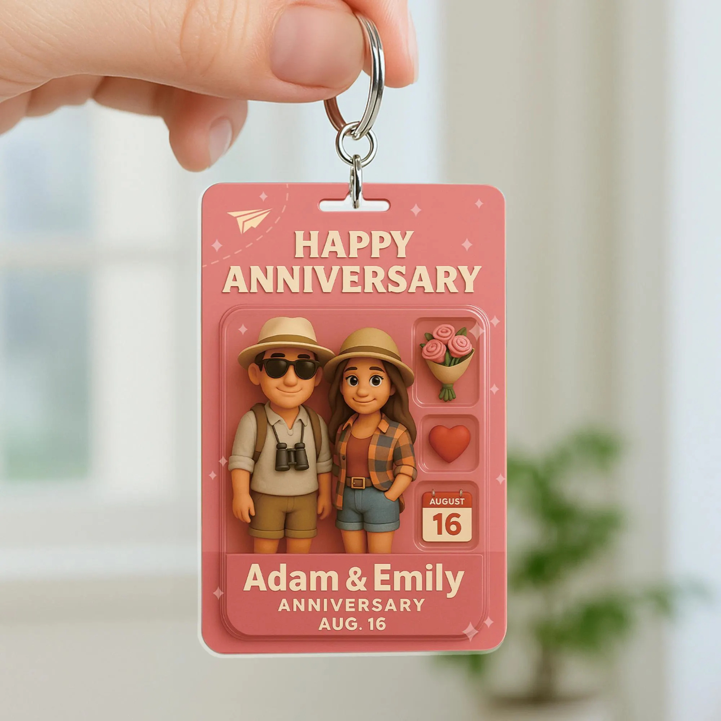 Personalized 2D Action Figure Pack Packaging Toy Box Style Art Gift Custom 2D Anime Photo Valentine's Day Anniversary Gift for Lover