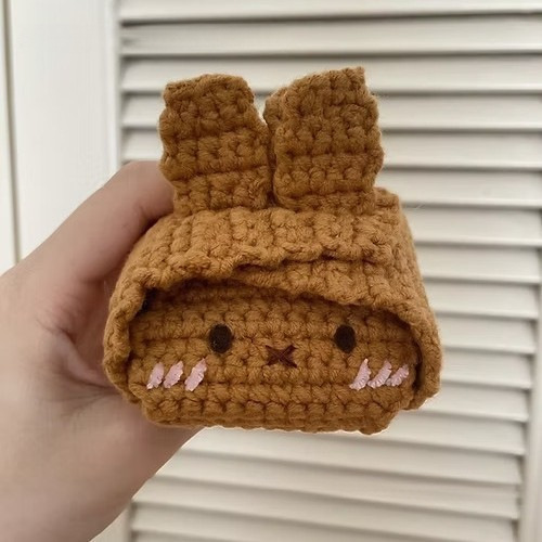Crochet Bunny Airpods Pro Pouch Handmade Airpods Pro Case Cute Gift for Her