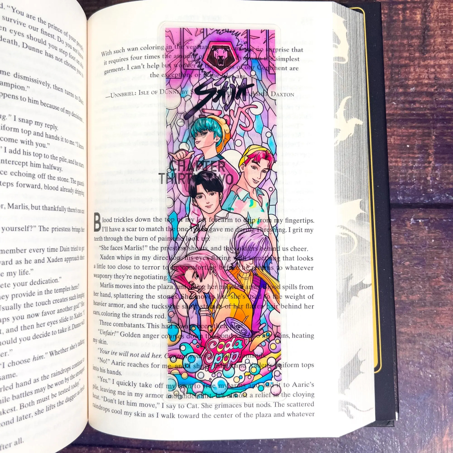 KPop Demon Hunters Stained Glass Bookmarks (Transparent Bookmark, Stained Glass Art, Book Lover, Fantasy Book Reader Gift)