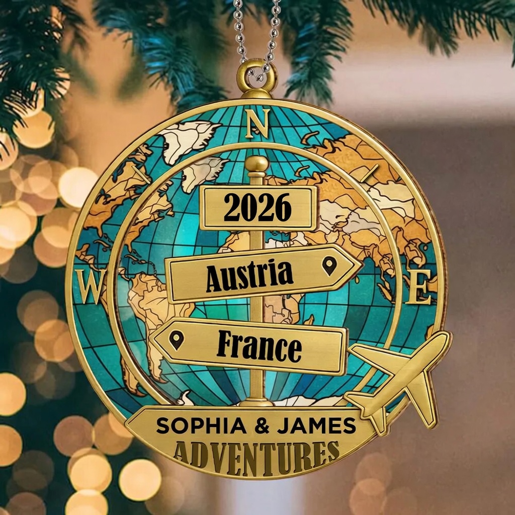 Destination Of All Year - Personalized Custom Acrylic Ornament - Bestchristmasgifts
