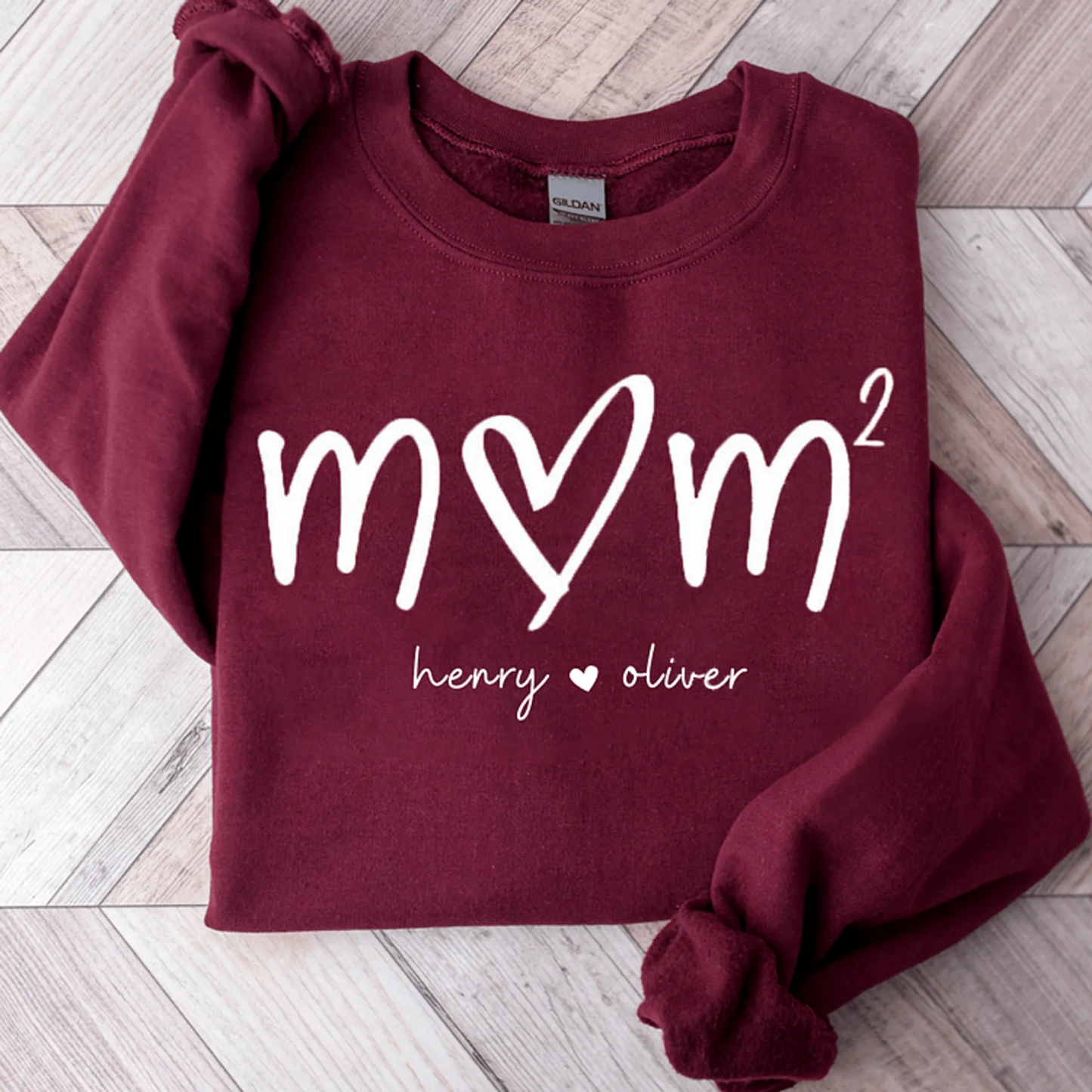 Custom Mama Sweatshirt with Kids Name Personalized Hoodie Sweatshirt Gifts for Mom