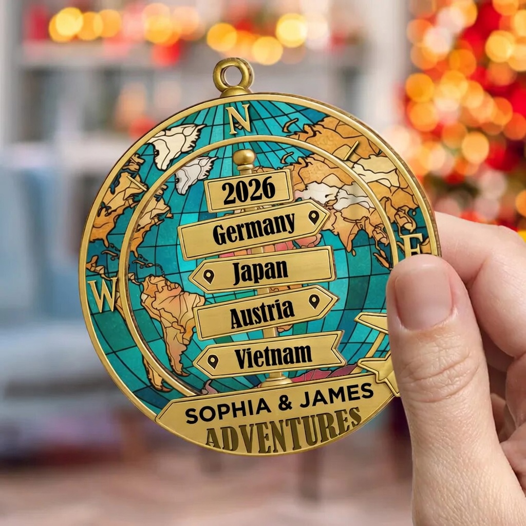 Destination Of All Year - Personalized Custom Acrylic Ornament - Bestchristmasgifts