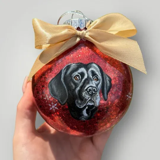 Christmas Gifts Pet Portrait Baubles Ornament
