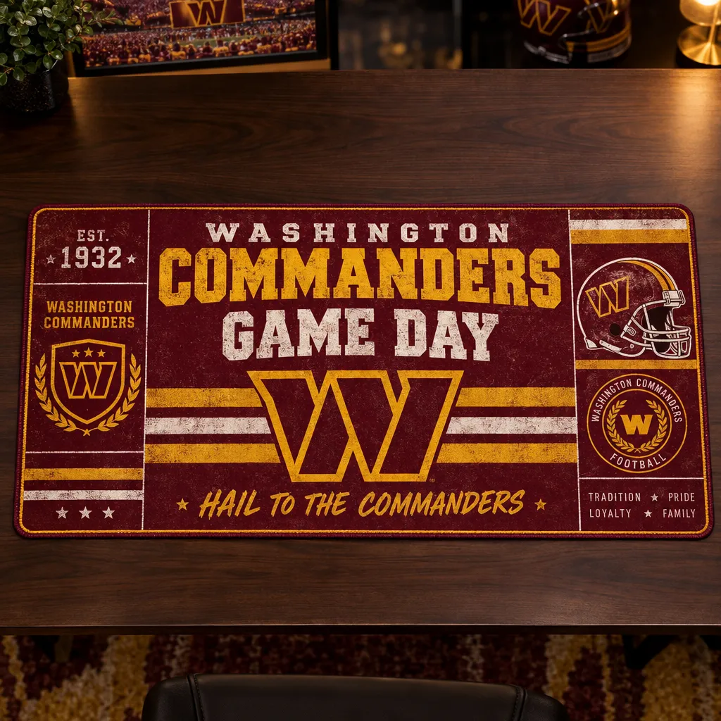 Football Logos Mouse Pad, Personalized Desk Mat Gift