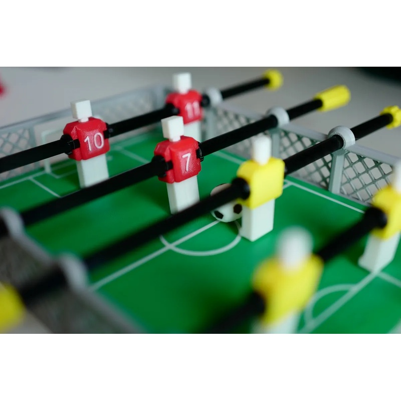 3D Printed Mini Three-Player Soccer Table Battle Toy Football Fans Gift DIY Assembly