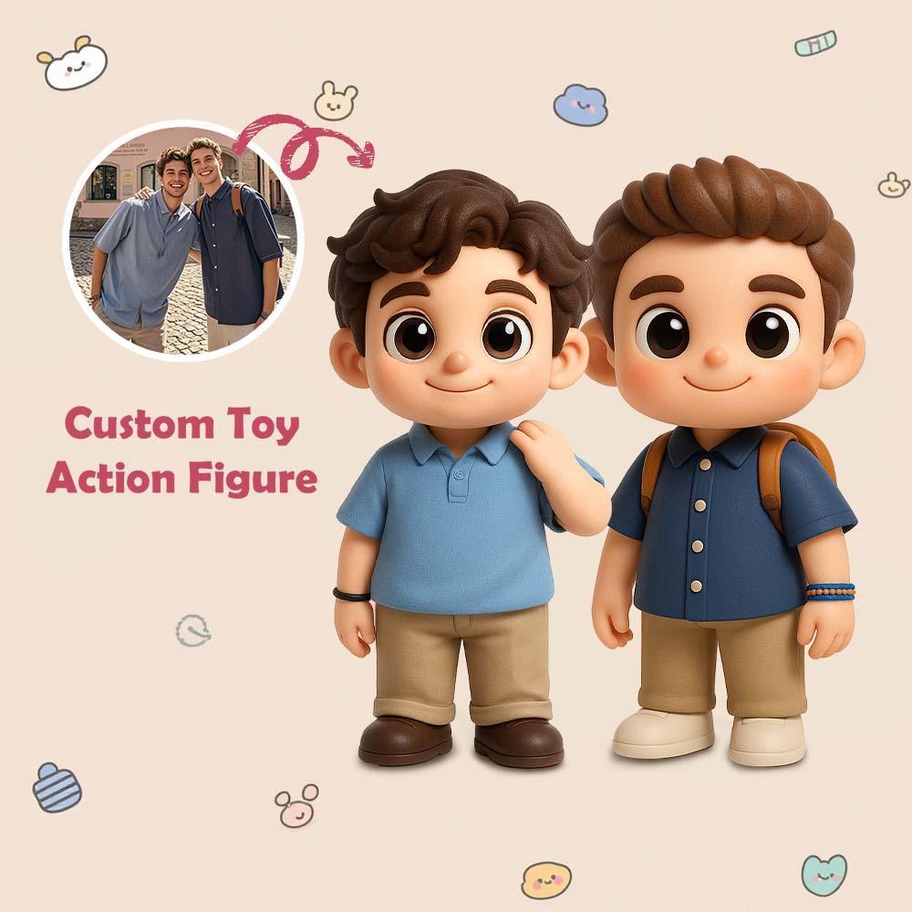 Custom Brother 3D Action Figure from Photo Unique & Thoughtful Gifts For Him